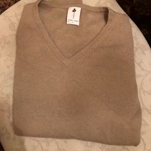 Cashmere Camel V-neck
